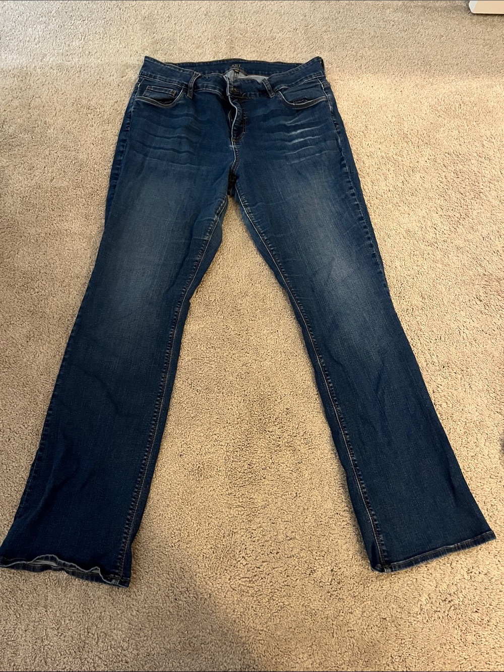 Women’s high rise Dark Blue Boot Leg Jeans